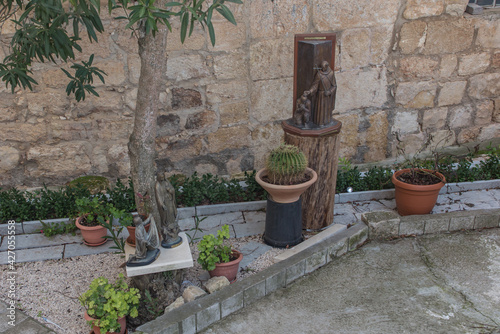 Fragment of the Franciscan Garden on Mount Tabor photo