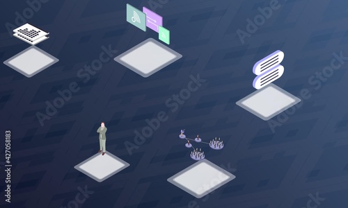 Aesthetics concept on abstract design photo