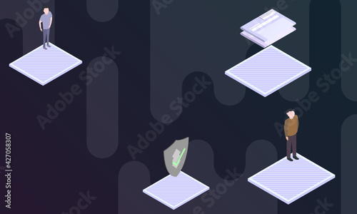 Humanities Indicators concept on abstract design