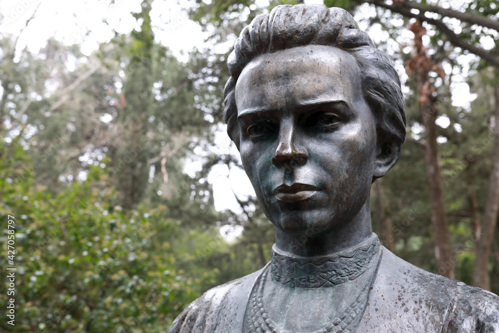 Monument to Lesya Ukrainka in Gurzuf Park