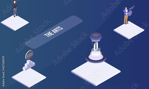 The arts concept on abstract design photo