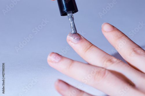 syringe in hand