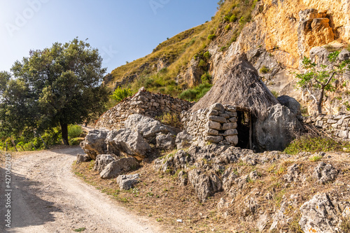 Fotografie Ruins of Molisa village in Galati Mamertino town, Sicily