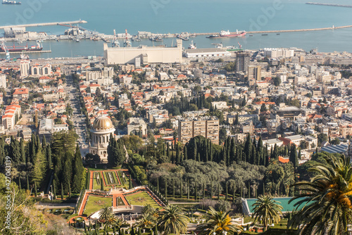 View of Haifa from the hill.