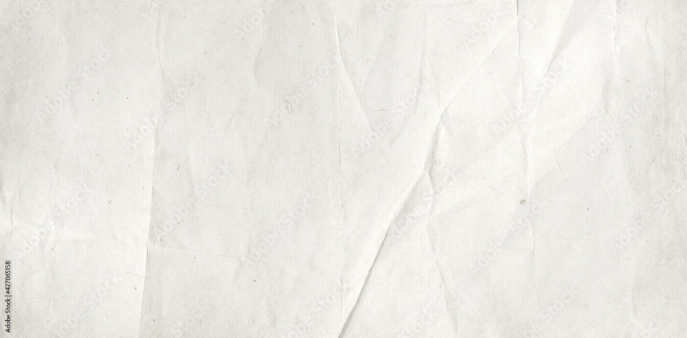 Fototapeta premium Old crumpled paper texture background. Horizontal banner