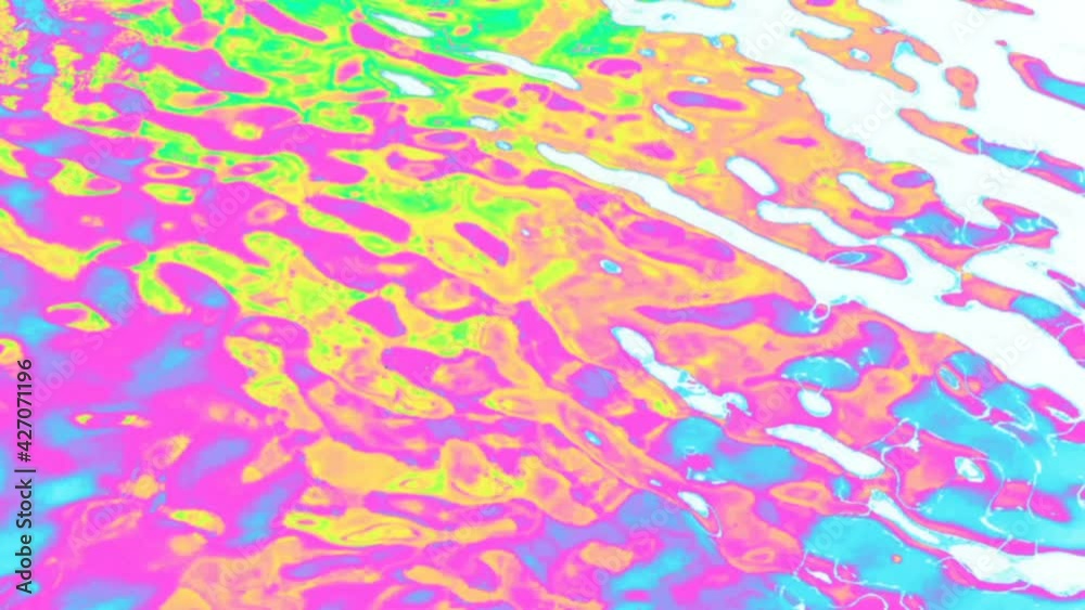 Slow motion multicolored water video background. Slow motion multicolored water video background.