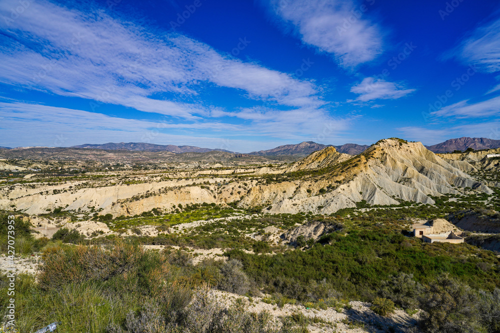 The Badlands of Abanilla and Mahoya near Murcia in Spain The Badlands of Abanilla and Mahoya near Murcia in Spain