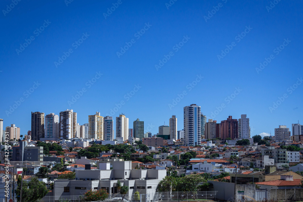 Vista parcial da cidade de Uberlândia, estado de Minas Gerias, Brasil