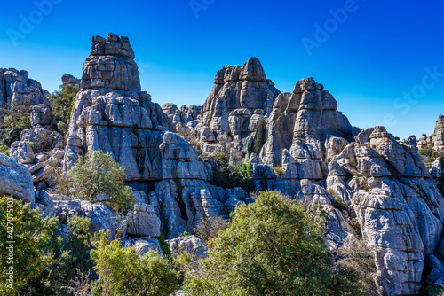 El Torcal de Antequera, Andalusia, Spain, near Antequera, province Malaga.