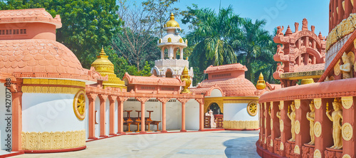 Pagoda of Sitagu International Buddhist Academy, Mandalay, Myanmar photo