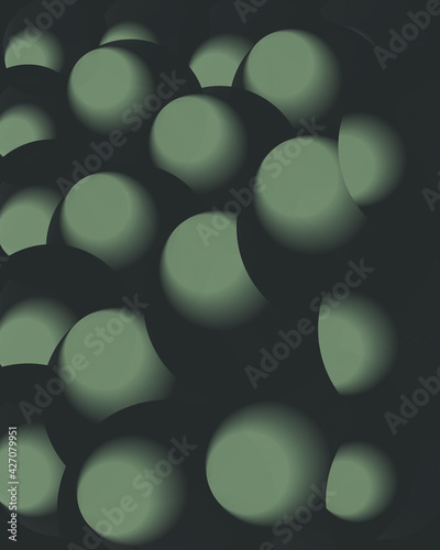  Background.Gray and white volumetric balloons. Gray visually volumetric balls.A collection of metal ball bearings.
