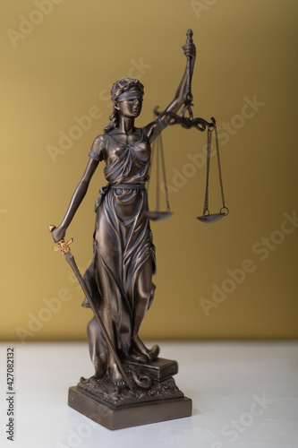 Law and justice concept modern