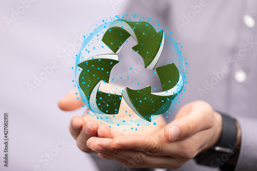 eco Concept of recycling - ...