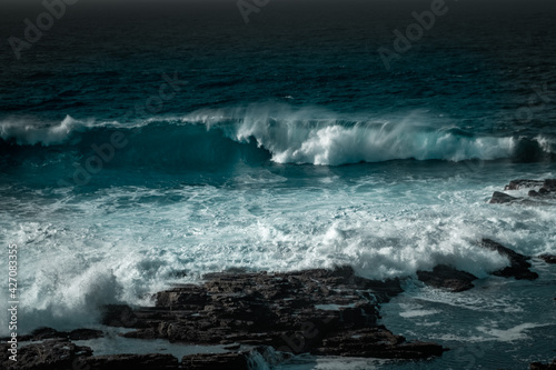 Crashing waves at Birsay , Orkney