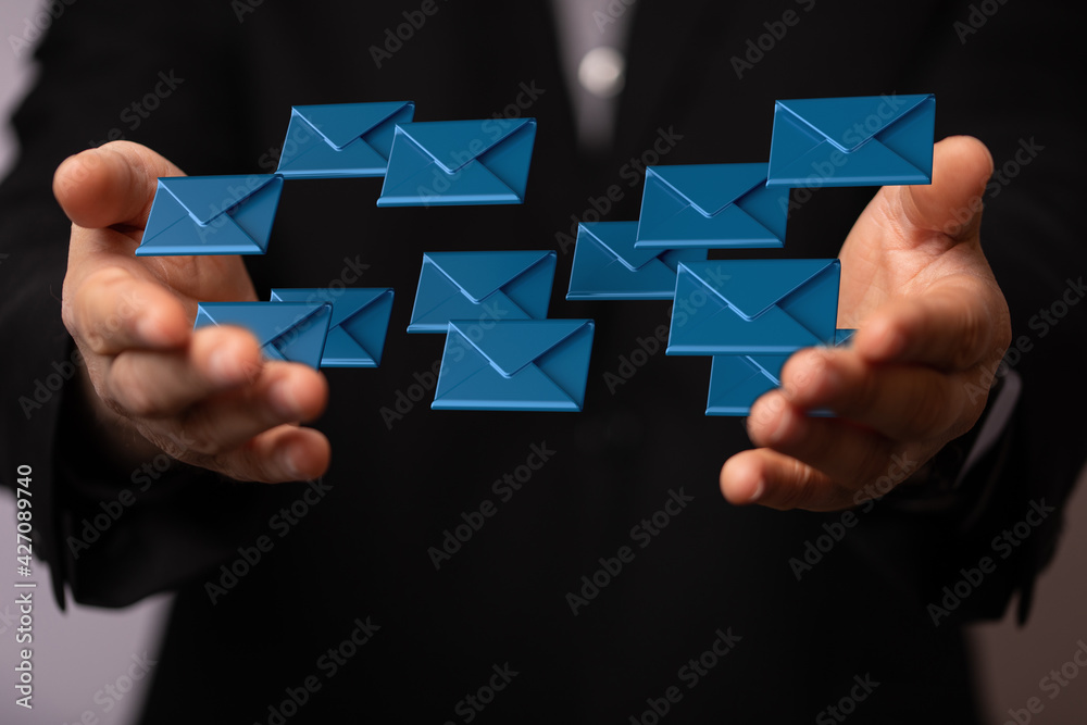 Email Technology Concept with icons symbol Email Technology Concept with icons symbol