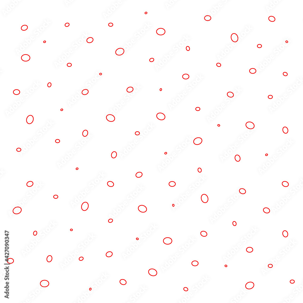 Seamless abstract pattern with red circles on white background. Seamless abstract pattern with red circles on white background.