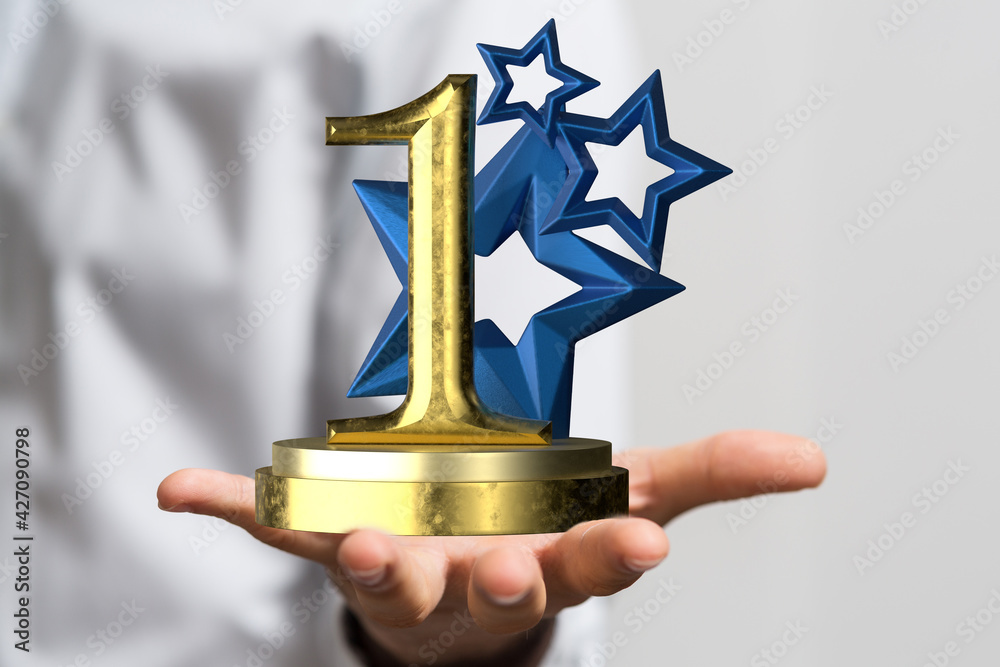 success gold winner first place in hand success gold winner first place in hand