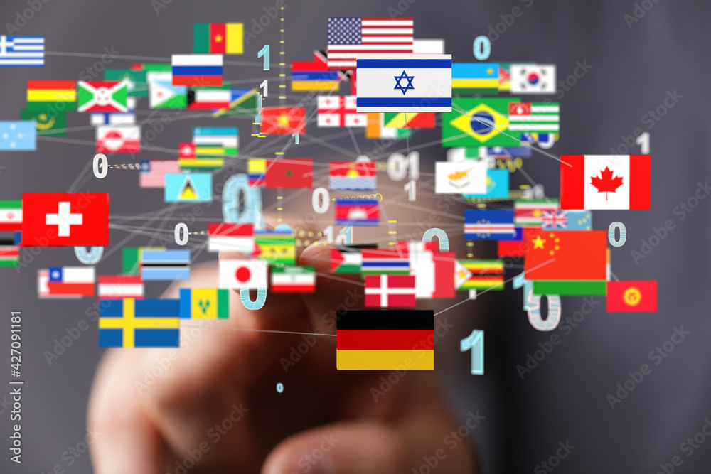 Global communication, international messaging and translation concept Global communication, international messaging and translation concept