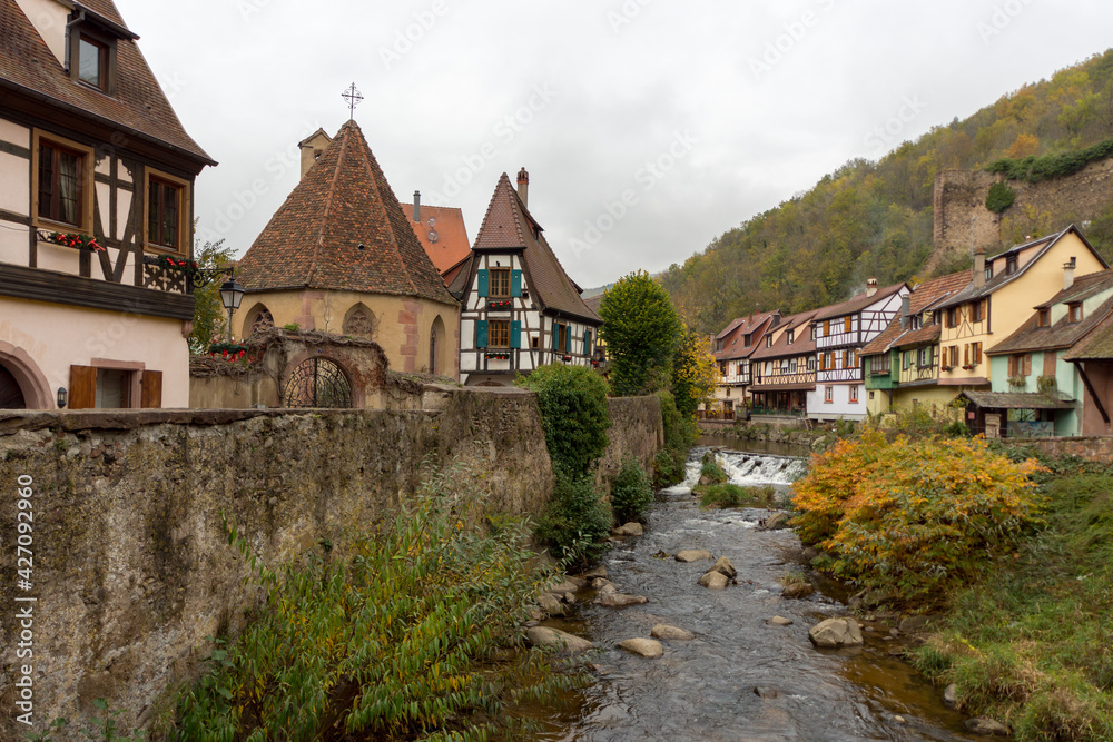 Weiss stream (river) in Kaysersberg, France