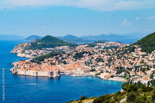 Croatia, Gorgeous view over old town of Dubrovnik