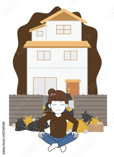 家　ゴミ屋敷　3階建て　拒否する女性