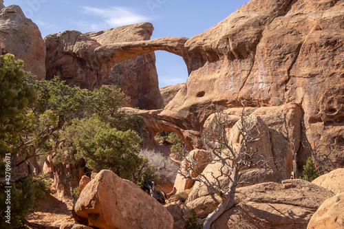 Double-O Arch at Arches National Park