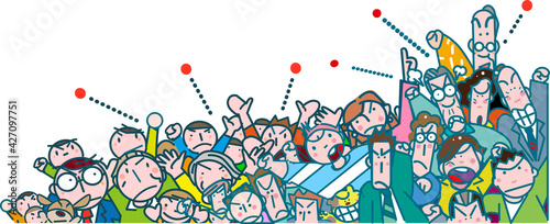 怒る人々 みんなが怒る！