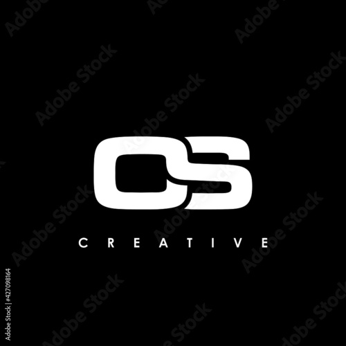 OS Letter Initial Logo Design Template Vector Illustration