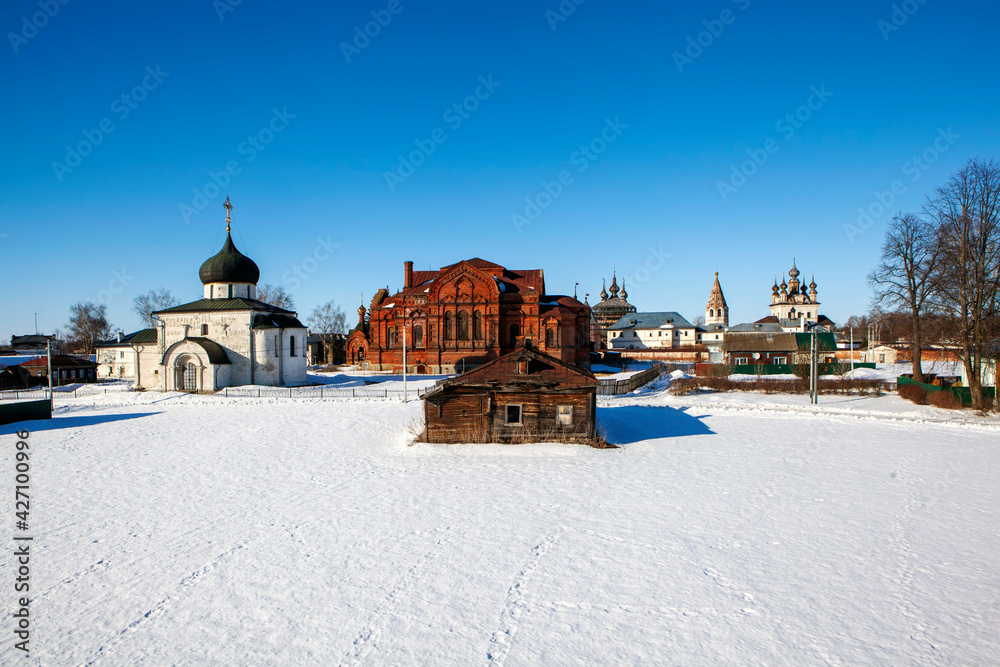 Trinity, St. George and Michael the Archangel cathedrals. Yuryev-Polsky. Vladimir region. Russia