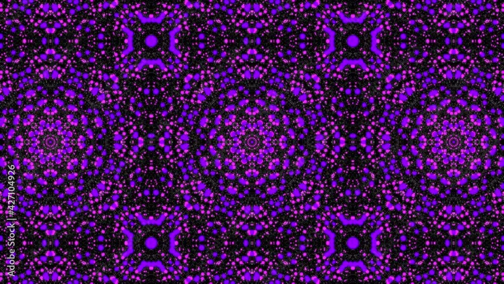 Kaleidoscopic background for yoga, meditation, fitness, clubs etc. Abstract seamless looped animation of digital mandala fractal. 4k multicolor floral particles grid motion graphics concept Kaleidoscopic background for yoga, meditation, fitness, clubs etc. Abstract seamless looped animation of digital mandala fractal. 4k multicolor floral particles grid motion graphics concept