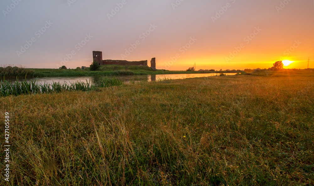 Fototapeta premium Medieval royal castle in City of Kolo - Poland