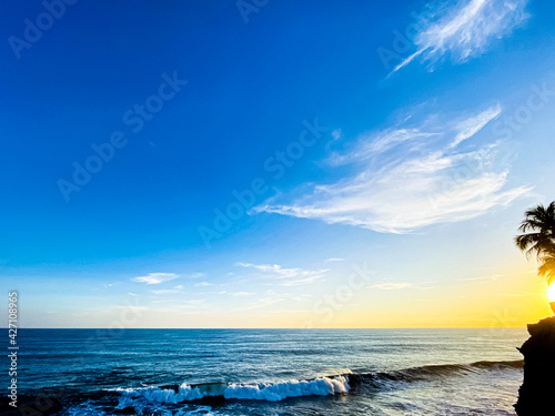 sunset on the beach