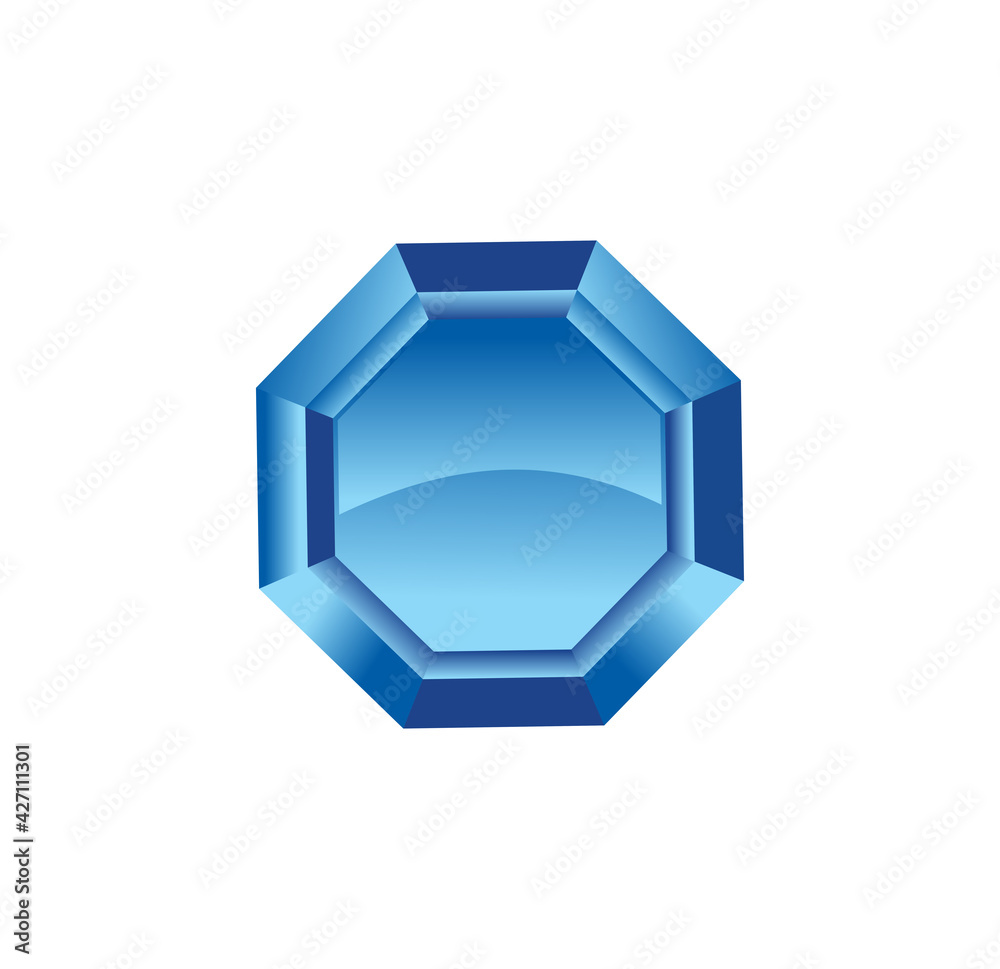 Diamond Blue Vector Sign Diamond Blue Vector Sign