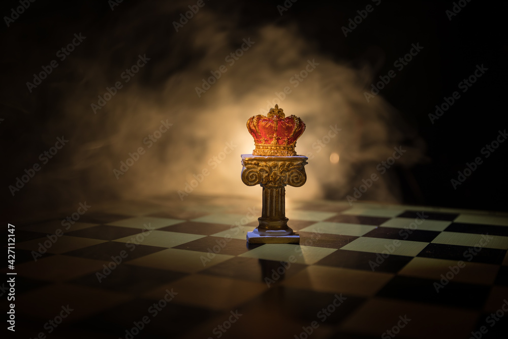 Premium Photo  Chess with smoke business idea concepts 3d background