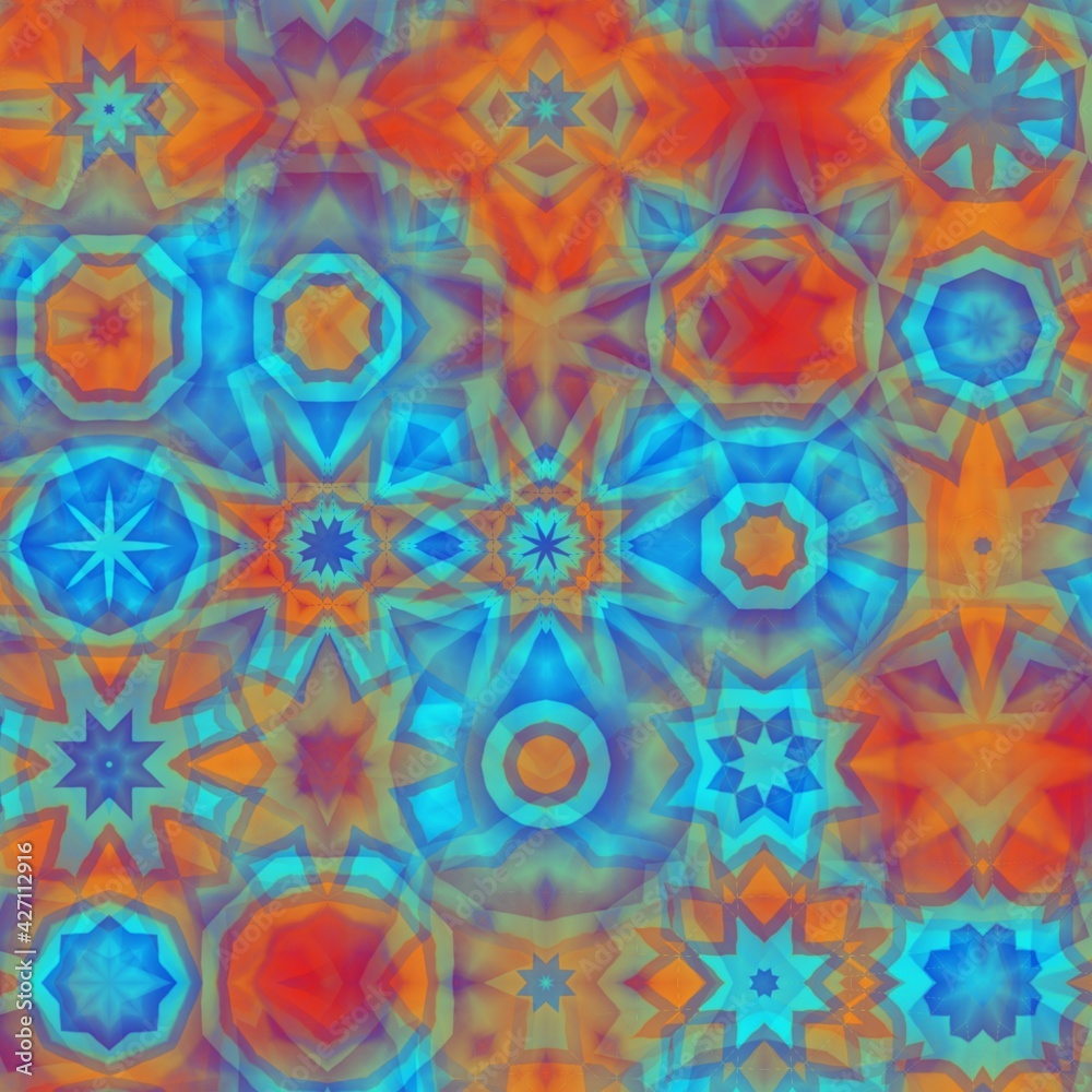 blurred pattern with flowers