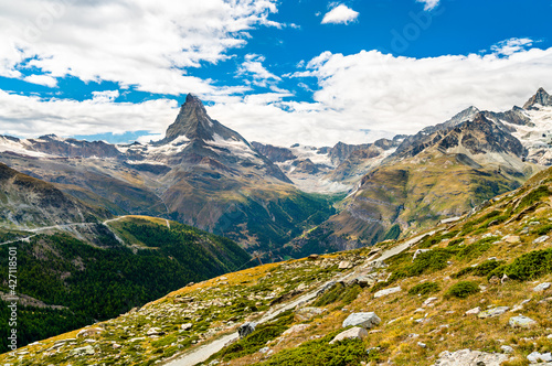 Swiss Alps with the Matterhorn near Zermatt