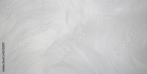 Textura de superfície fofa em pêlo macio branco