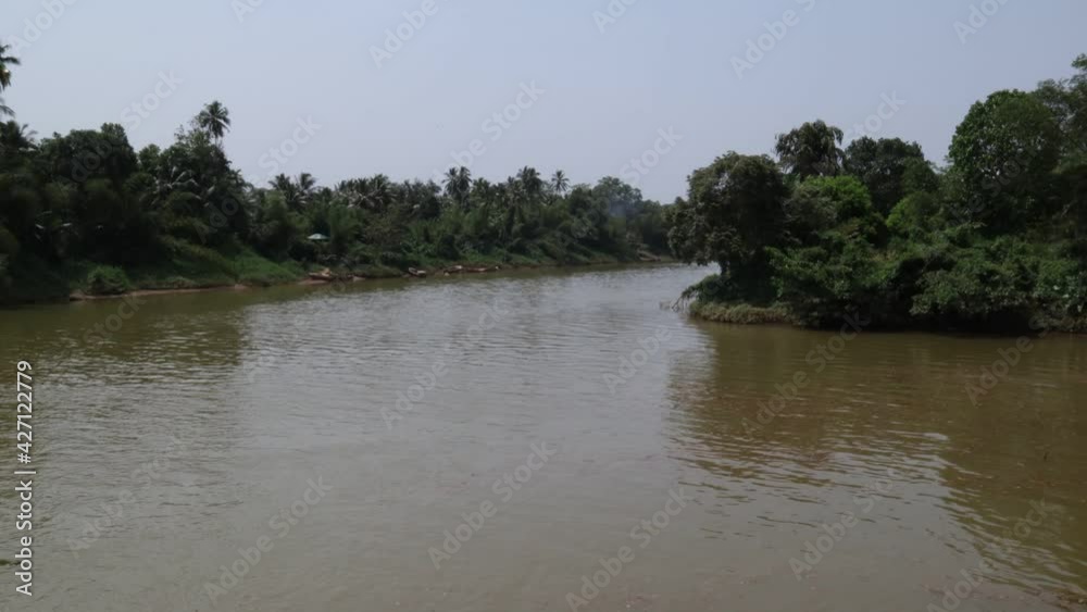 Confluence of the Kalu ganga river and kuda ganga tributary,time lapse video Confluence of the Kalu ganga river and kuda ganga tributary,time lapse video