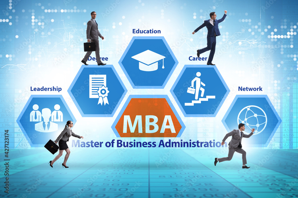 Master of business administration MBA concept Master of business administration MBA concept