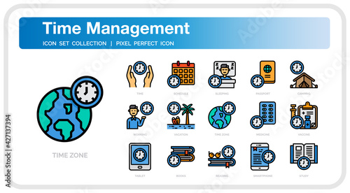 Time Management icon set