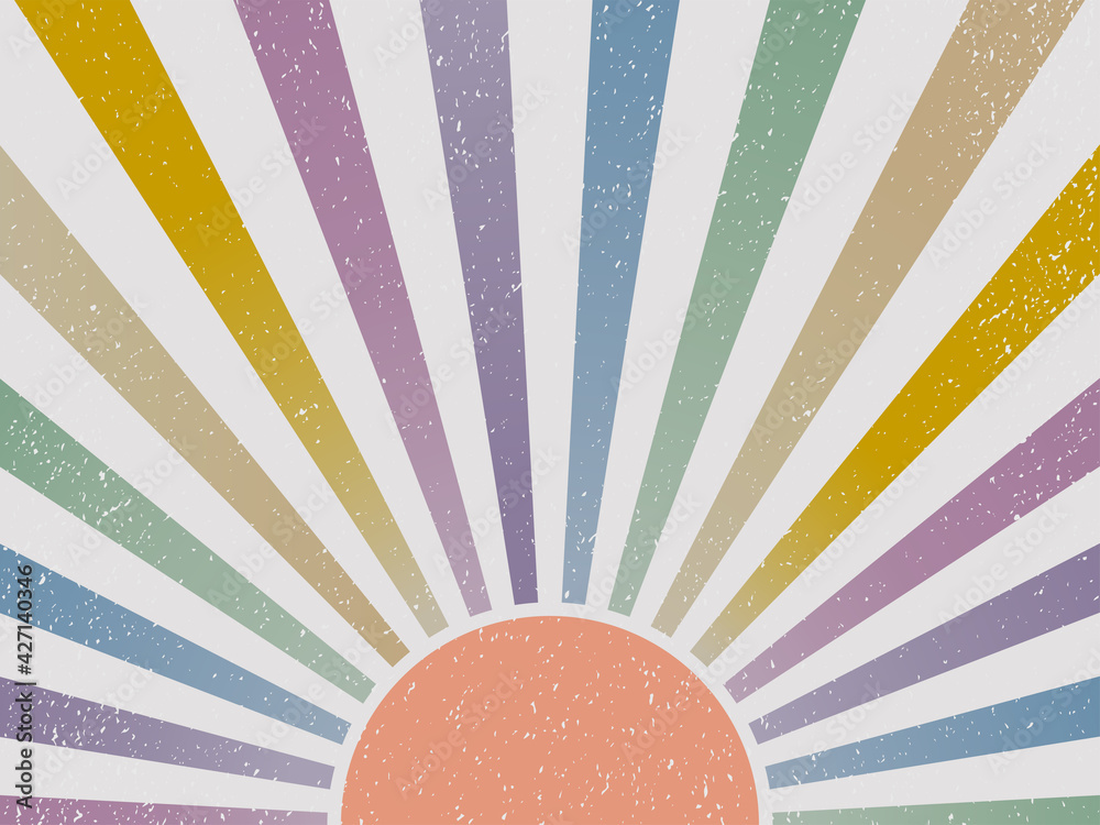 simple retro grunge sunray, sunshine, beam lines, sunburst, rays for background, pattern, banner, label, wallpaper, texture etc. vector design. 