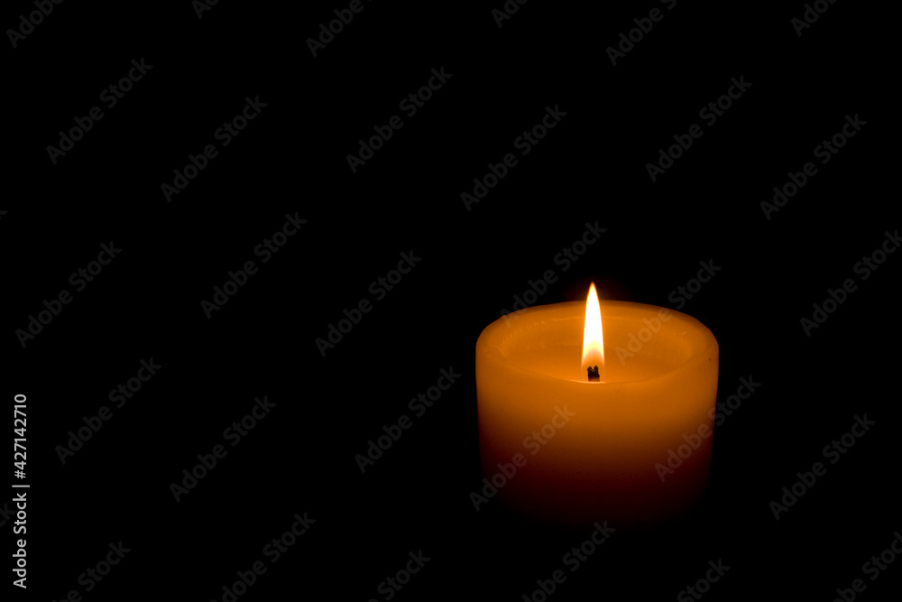 Candle and flame Candle and flame