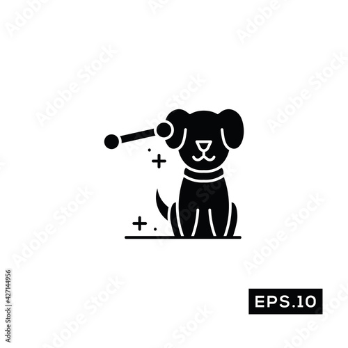 Pet Salon Icon vector. Pet Grooming Icon or Logo Illustration Vector Template For Web and Mobile