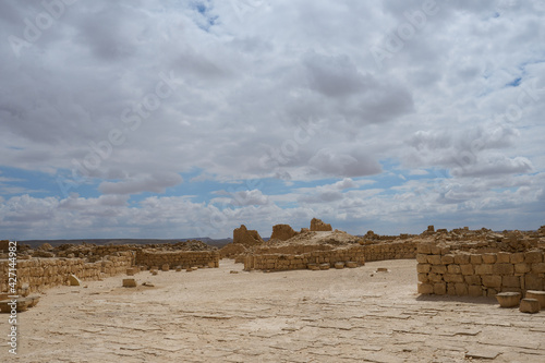 ruins of an ancient Nabatean city in the northern Negev photo