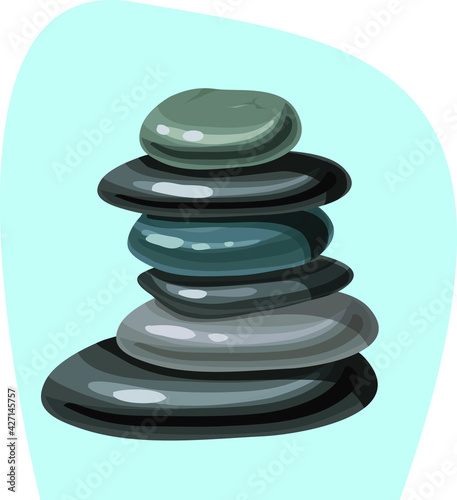 cute funny cartoon illustration of spa industry on background