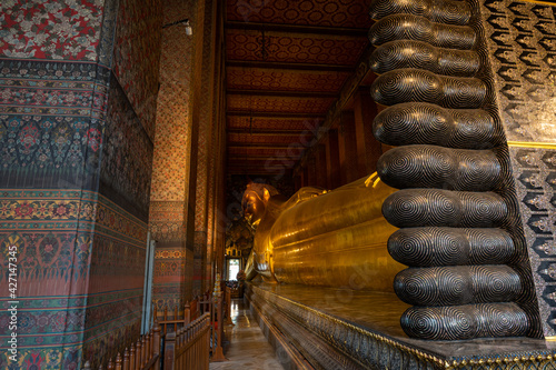 Buddha statue Wat Pho bangkok thailand