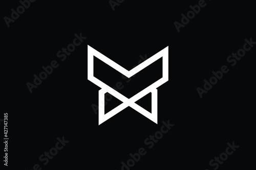 Creative Innovative Initial MX logo and XM logo. MX Letter Minimal luxury Monogram. XM Professional initial design. Premium Business typeface. Alphabet symbol and sign. photo