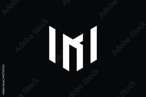Creative Innovative Initial MK logo and KM logo. MK Letter Minimal luxury Monogram. KM Professional initial design. Premium Business typeface. Alphabet symbol and sign.