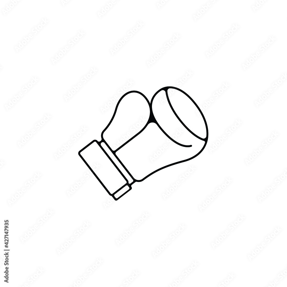 Boxing glove icon in trendy simple style isolated on white background. Symbol for your web site design, logo, app, UI. Vector illustration, EPS Boxing glove icon in trendy simple style isolated on white background. Symbol for your web site design, logo, app, UI. Vector illustration, EPS