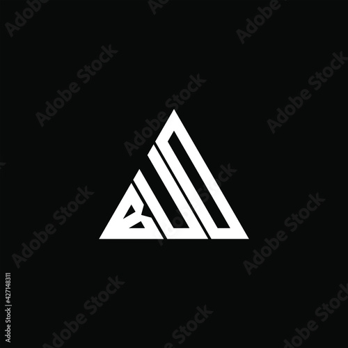 B U D letter logo creative design. BUD icon